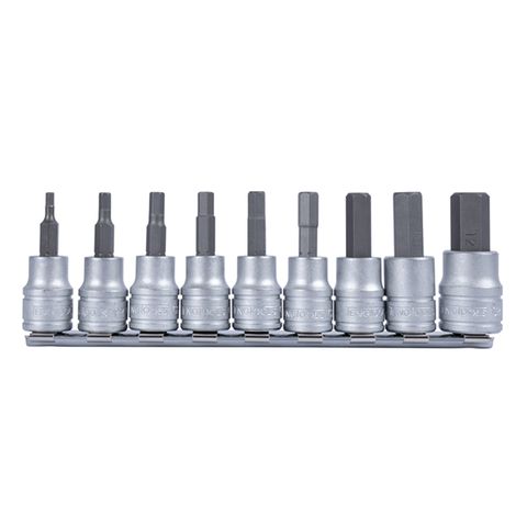 [TE-M3812] TENG 9PCE 3/8" DR. METRIC HEX BIT SOCKET SET 3-12MM
