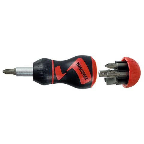 [TE-MDR908S] TENG 8PCE MEGADR. STUBBY RATCHET BITS DRIVER