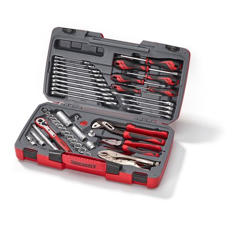 [TE-T3848] TENG 48PCE 3/8" DR. METRIC/AF SOCKET & TOOL SET