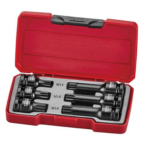 [TE-T9206] TENG 6PCE 1/2" DR. SPLINE IMPACT SOCKET SET