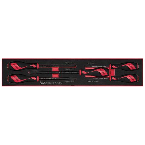 [TE-TEXMDTN] TENG 5PCE POWER THRU SCREWDRIVER SET - TEX-TRAY