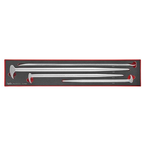[TE-TEXPB4] TENG 4PCE ROLL/HEEL BAR SET W/TYRE LEVER - TEX-TRAY