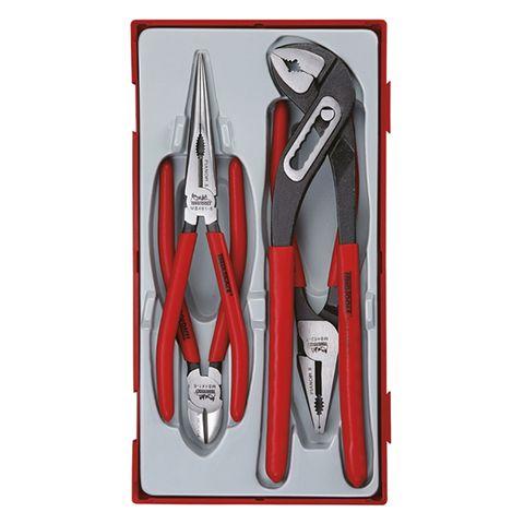 [TE-TT440] TENG 4PCE MB VINYL GRIP PLIER SET - TC-TRAY