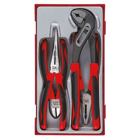 [TE-TT440-T] TENG 4PCE MB TPR GRIP PLIER SET - TC-TRAY