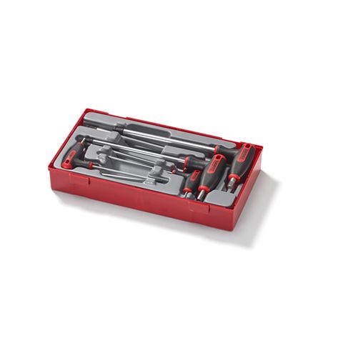 [TE-TTHEX7] TENG 7PCE T-HANDLE HEX DRIVER SET 2.5-8MM - TC-TRAY