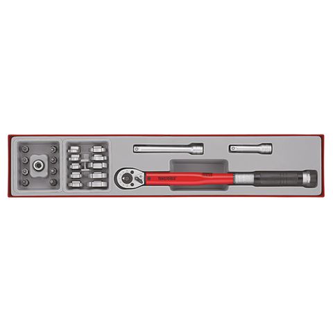 [TE-TTX3892] TENG 22PCE 3/8" DR.TORQ WR SET 20-100NM - TTX-TRAY