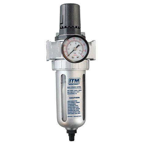 [TM340-014] ITM 1/2" FILTER REGULATOR HEAVY DUTY AUTO DRAIN