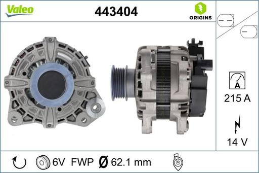 [443404] ALTERNATOR VALEO VOLVO