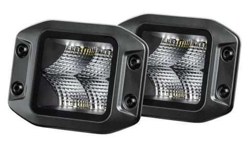 [1FA 358 176-831] FLOOD LIGHT 3.2" FLUSH MOUNT BLACK MAGIC LED CUBE KIT HELLA