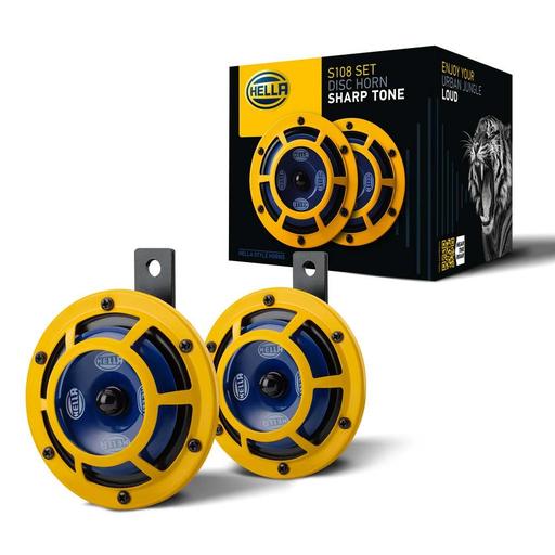 [3BB 922 000-731] SUPER TONE HORN SET YELLOW HELLA