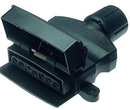 [4920] FLAT TRAILER SOCKET 7 PIN HELLA