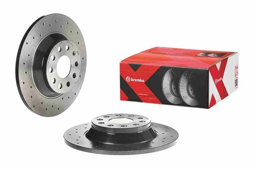 [08.C501.1X] BRAKE DISC REAR 300MM BREMBO VAG (CROSS DRILLED)