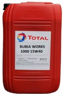 [211893] ENGINE OIL 20L 15W40 RUBIA WORKS 1000 TOTAL