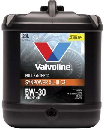 [1184.20] ENGINE OIL 20L 5W30 SYNPOWER XL III VALVOLINE