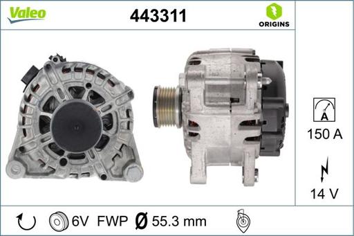 [443311] ALTERNATOR VALEO PSA