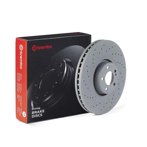 [09.F523.13] BRAKE DISC FRONT 370MM BREMBO MERC (CROSS DRILLED)