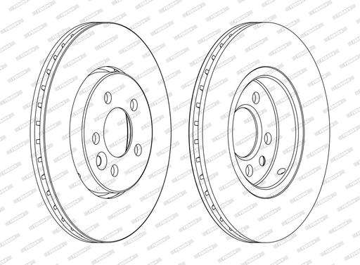 [DDF1080C] BRAKE DISC FRONT 284MM FERODO MG